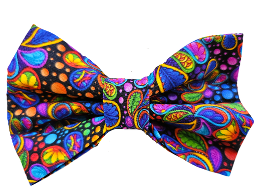 Purple Paisley Bow Tie