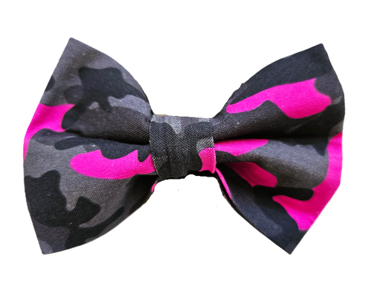 Pink Camo Pet Bow