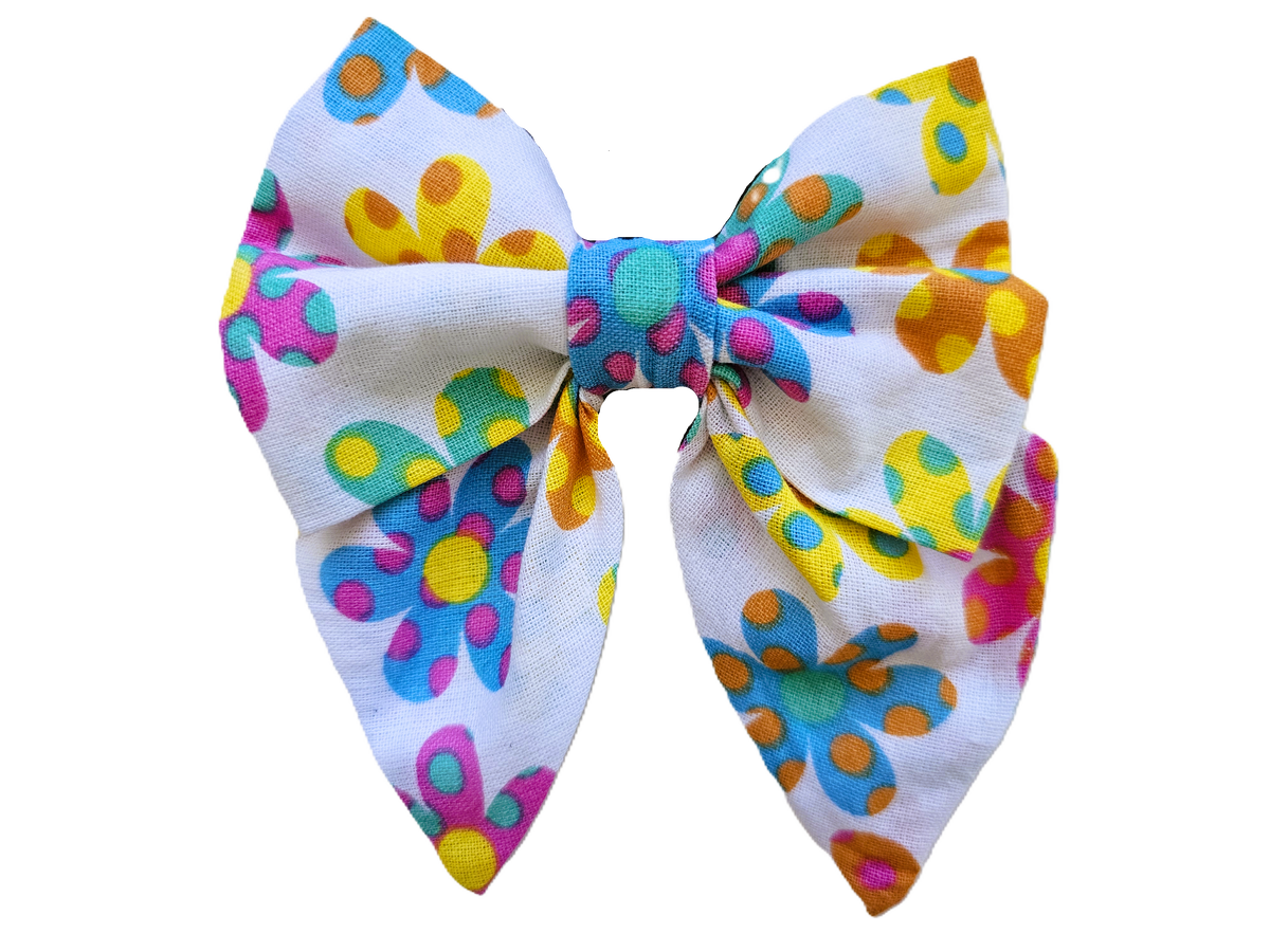 Spotted Daisys Sailor Pet Bow