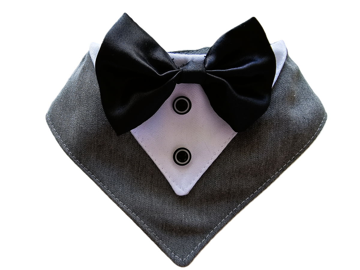Dog Wedding Tuxedo Bandanas
