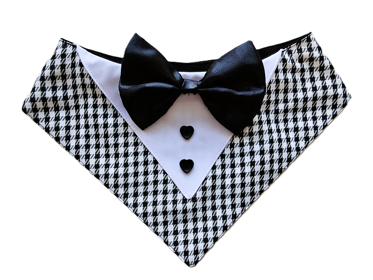 Dog Wedding Tuxedo Bandanas