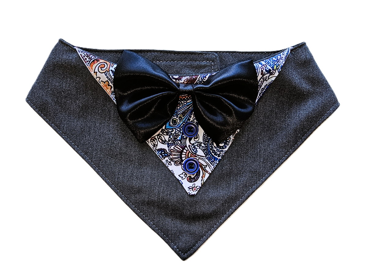 Dog Wedding Tuxedo Bandanas