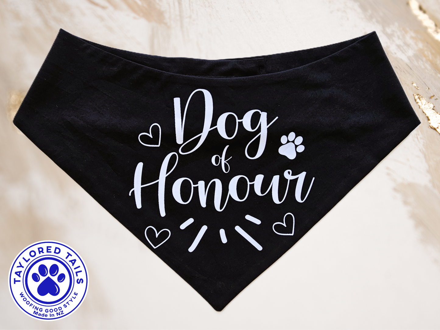 Dog Wedding Bandanas with Sayings