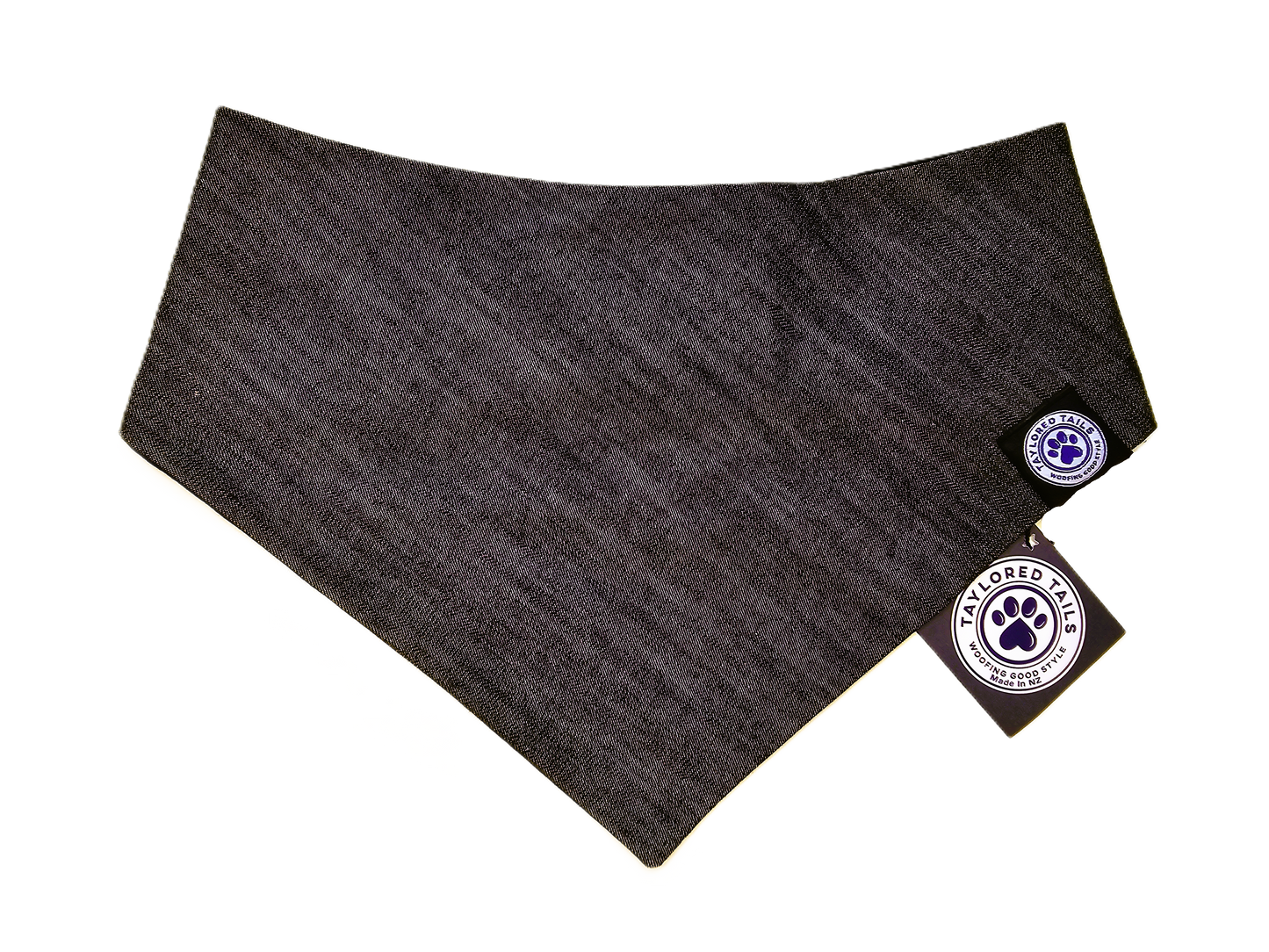 Black Denim Dog Bandana