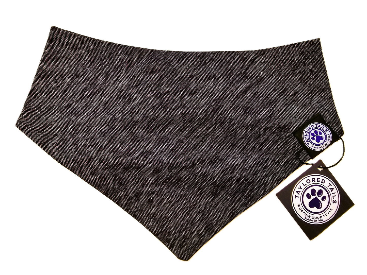 Black Denim Dog Bandana