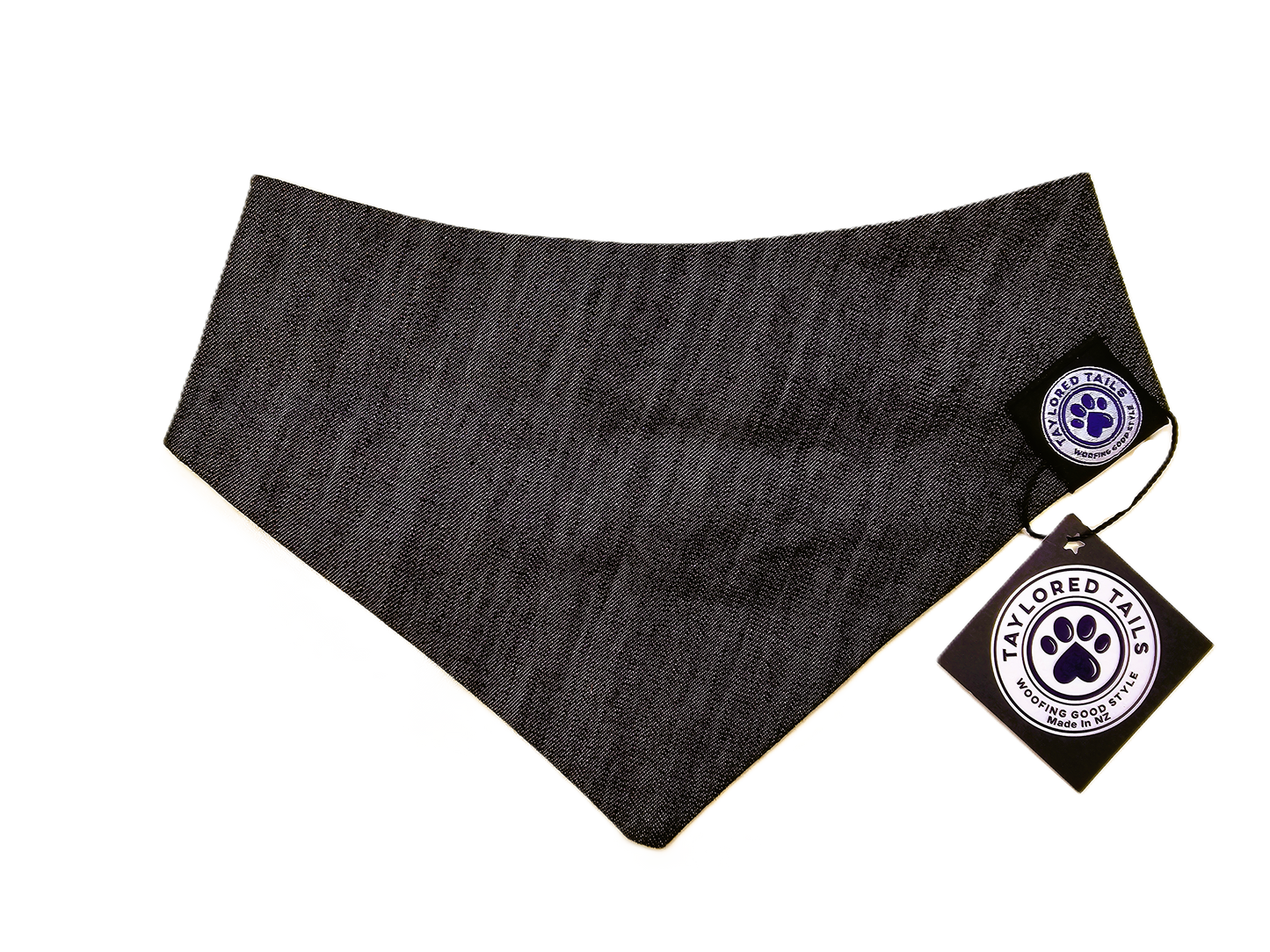 Black Denim Dog Bandana