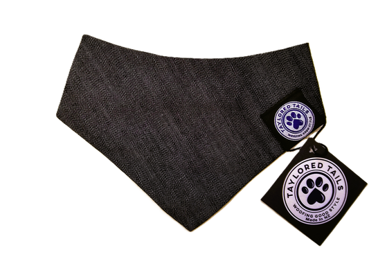 Black Denim Dog Bandana