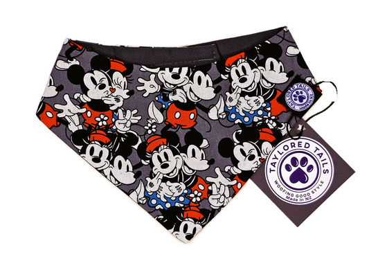 Micky & Minnie Mouse Dog Bandana