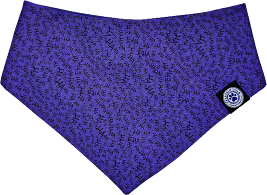 The Joker HAHA Purple Dog Bandana