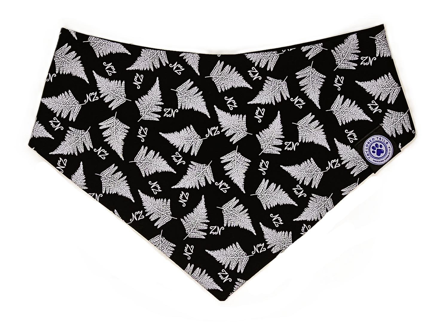 NZ Silver Fern Dog Bandana