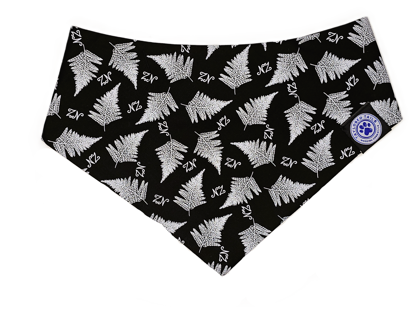 NZ Silver Fern Dog Bandana