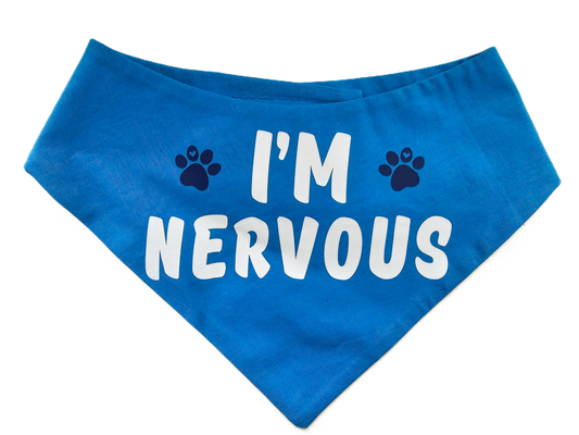I'M NERVOUS Dog Bandana