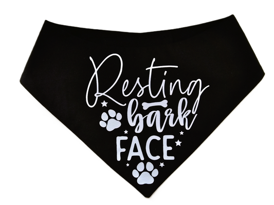 RESTING BARK FACE Dog Bandana