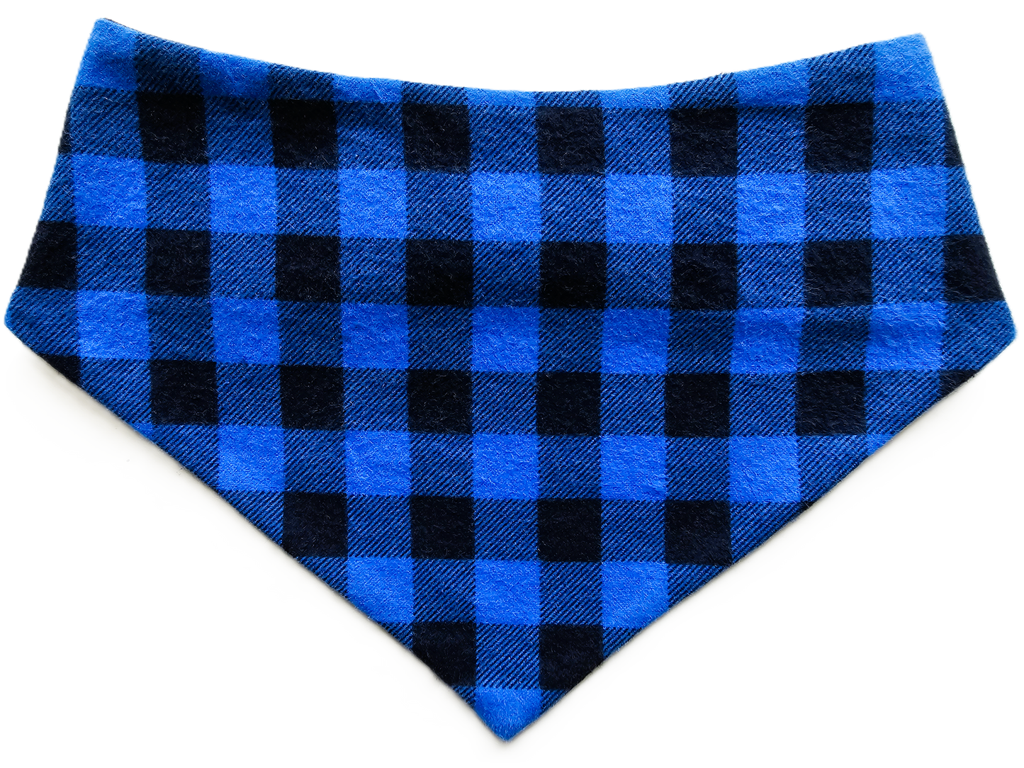 Bright Blue Flannel Bandana