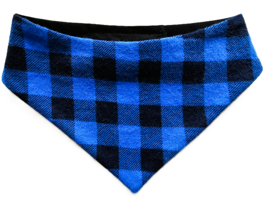 Bright Blue Flannel Bandana