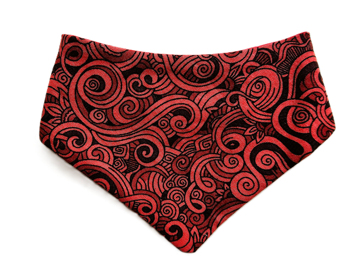 ❤️🐾 Red Tribal Print Dog Bandana 🐾❤️