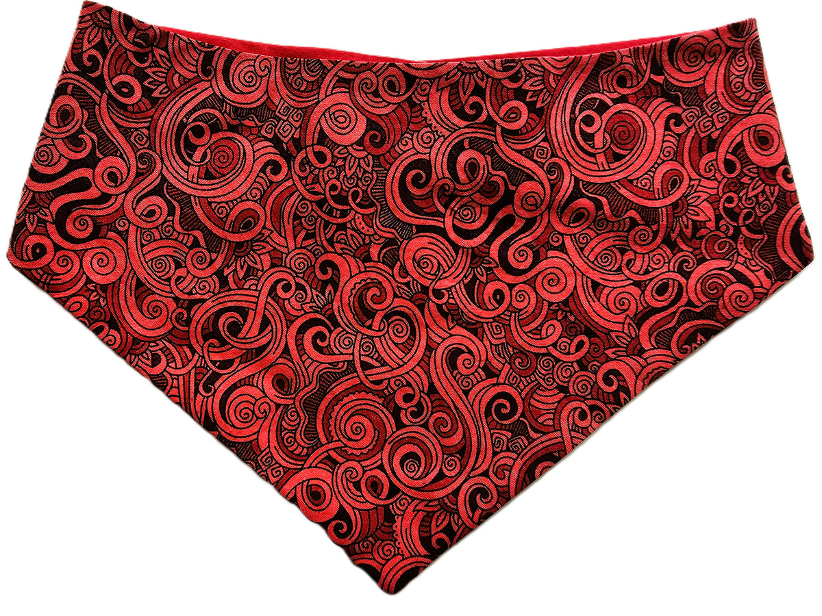 ❤️🐾 Red Tribal Print Dog Bandana 🐾❤️