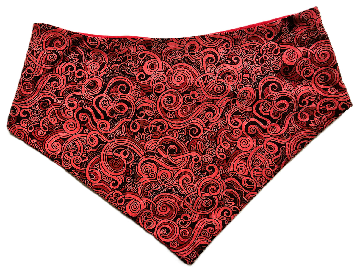 ❤️🐾 Red Tribal Print Dog Bandana 🐾❤️