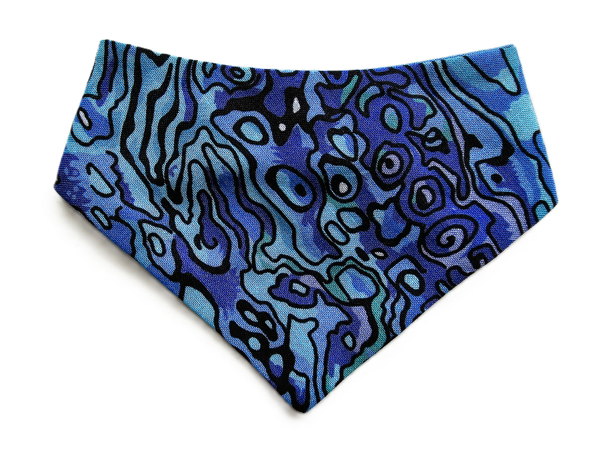 Paua Shell Dog Bandana 🐾