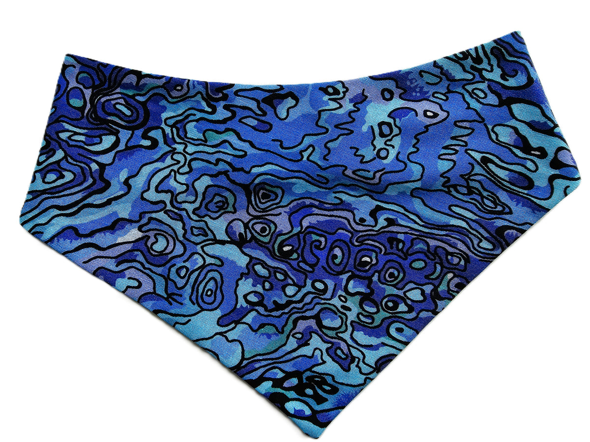 Paua Shell Dog Bandana 🐾