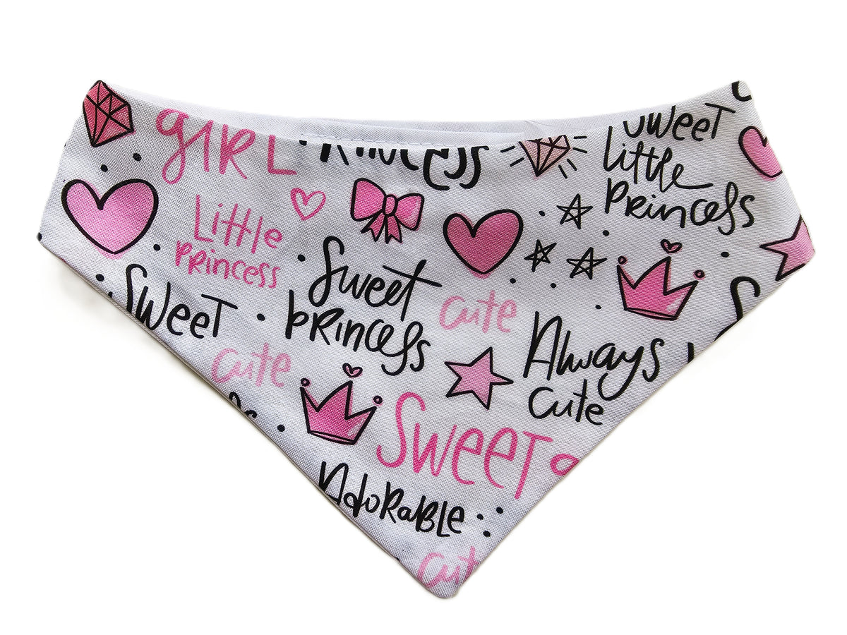 👑💕 Sweet Little Princess Dog Bandana – Limited Edition 💕
