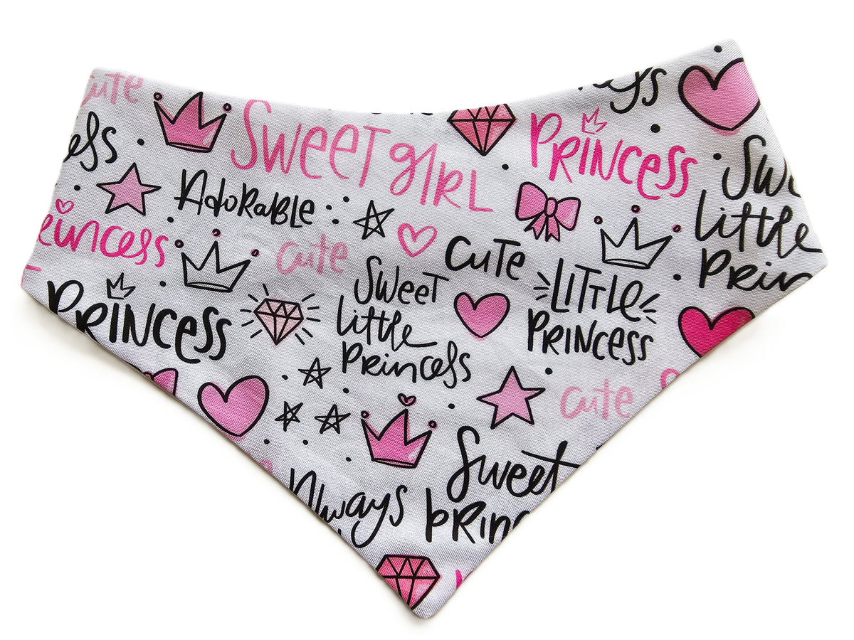 👑💕 Sweet Little Princess Dog Bandana – Limited Edition 💕