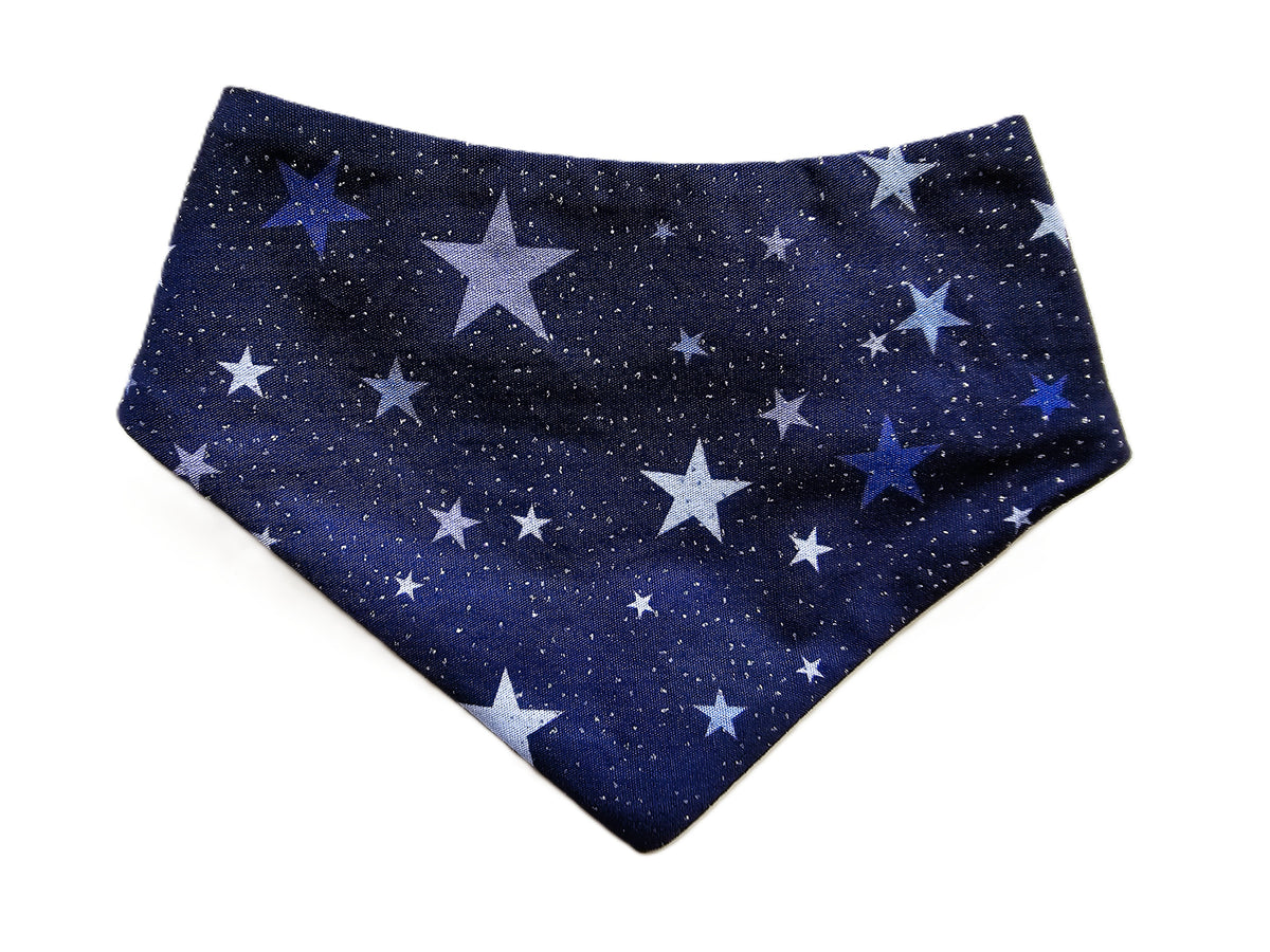Navy Twinkling Stars Dog Bandana ⭐🐾