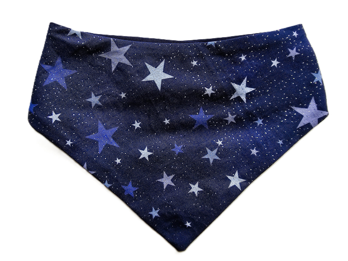 Navy Twinkling Stars Dog Bandana ⭐🐾