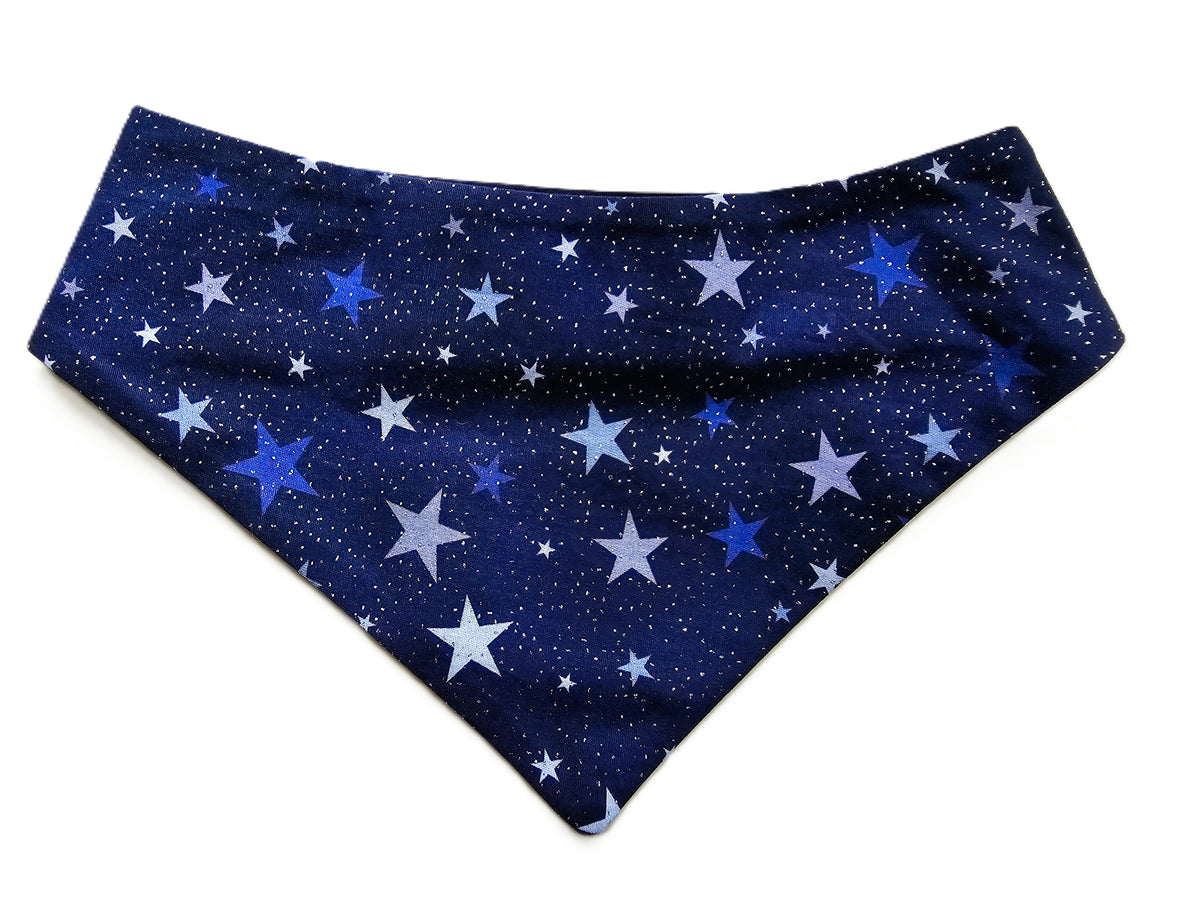 Navy Twinkling Stars Dog Bandana ⭐🐾