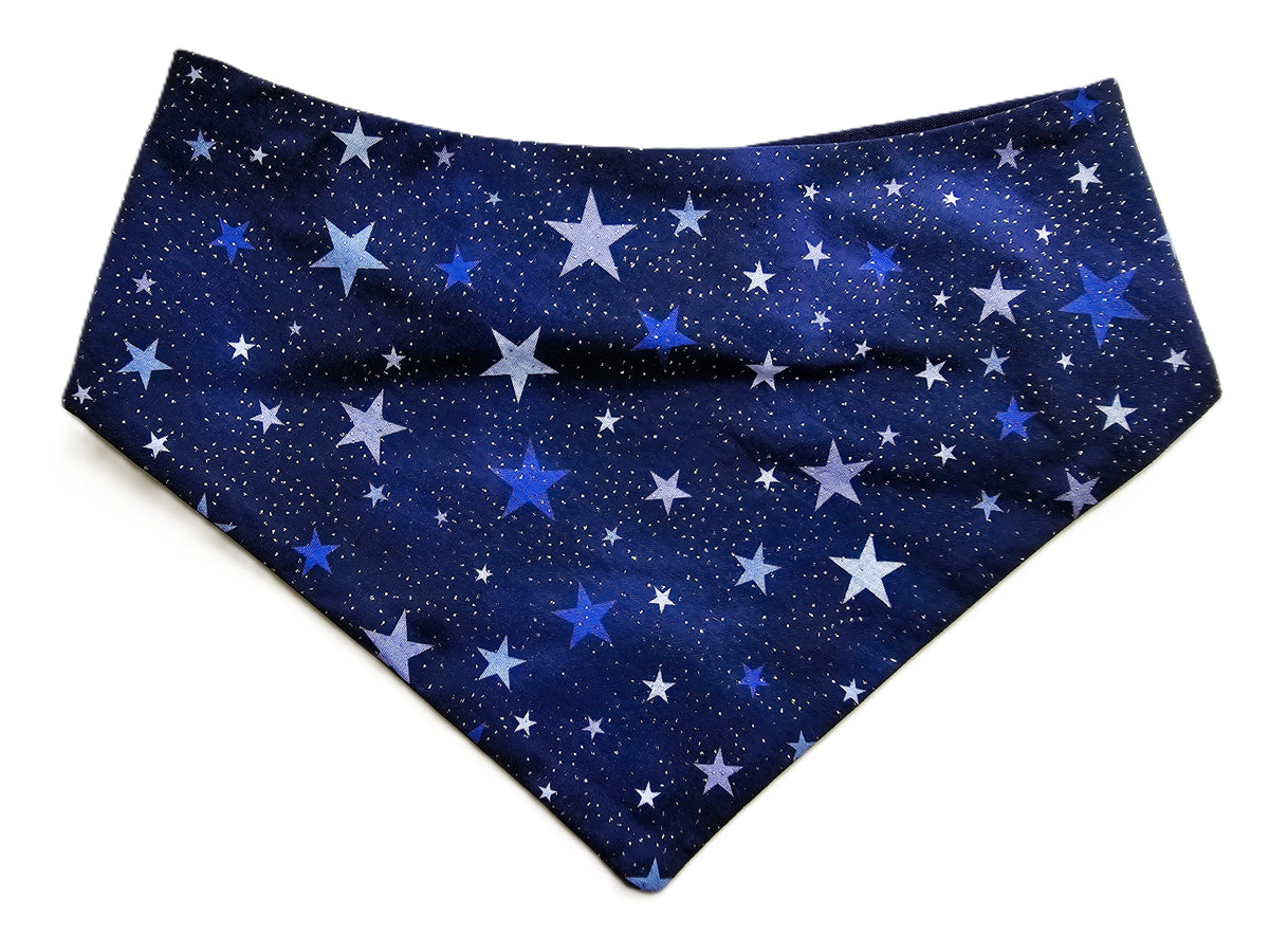 Navy Twinkling Stars Dog Bandana ⭐🐾