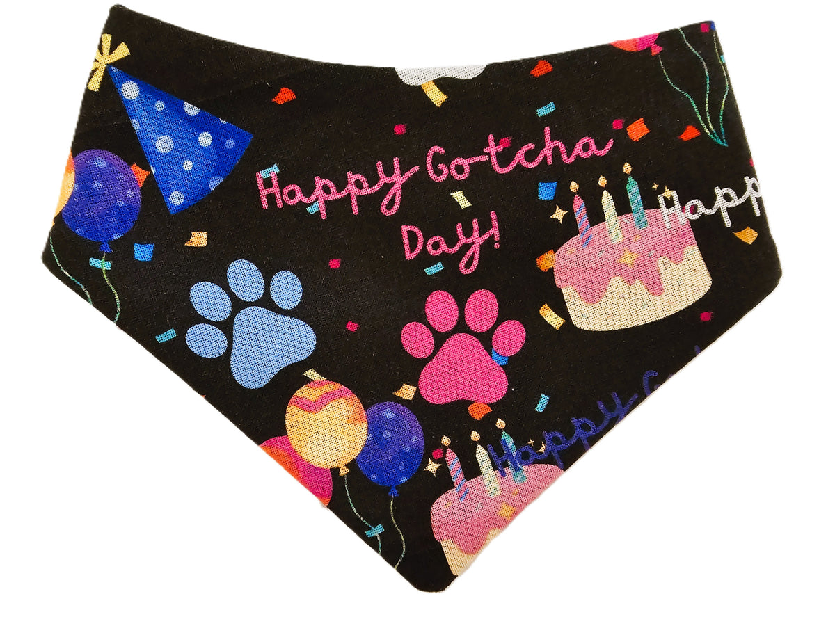 🎉🐾 Happy Gotcha Day Pet Bandana 🐾🎂
