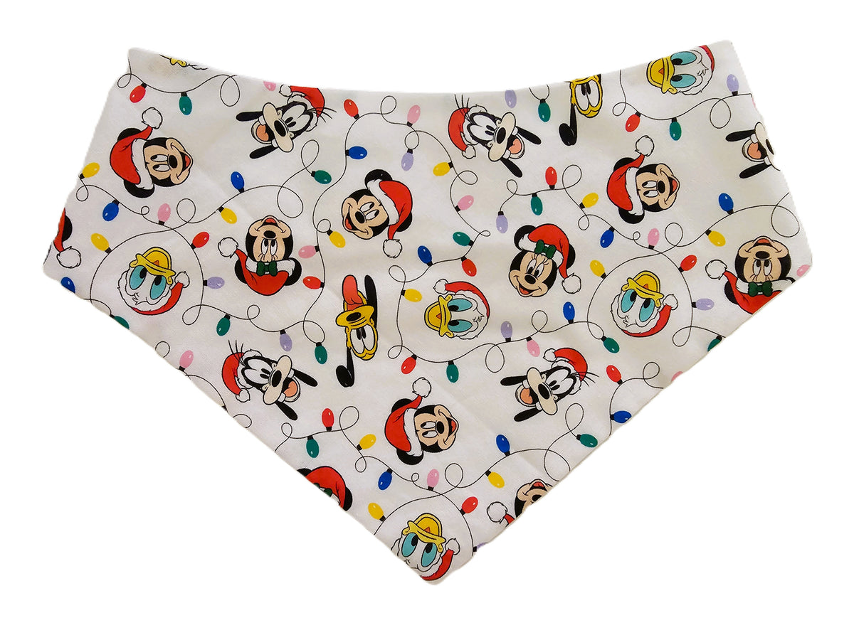 🎄🐭 Mickey, Goofy & Donald Xmas Pet Bandana – Limited Edition! 🐭🎅