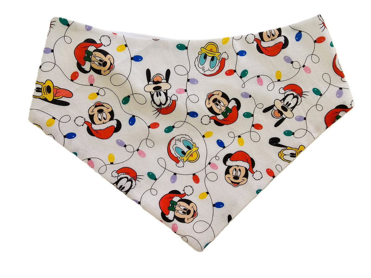 🎄🐭 Mickey, Goofy & Donald Xmas Pet Bandana – Limited Edition! 🐭🎅
