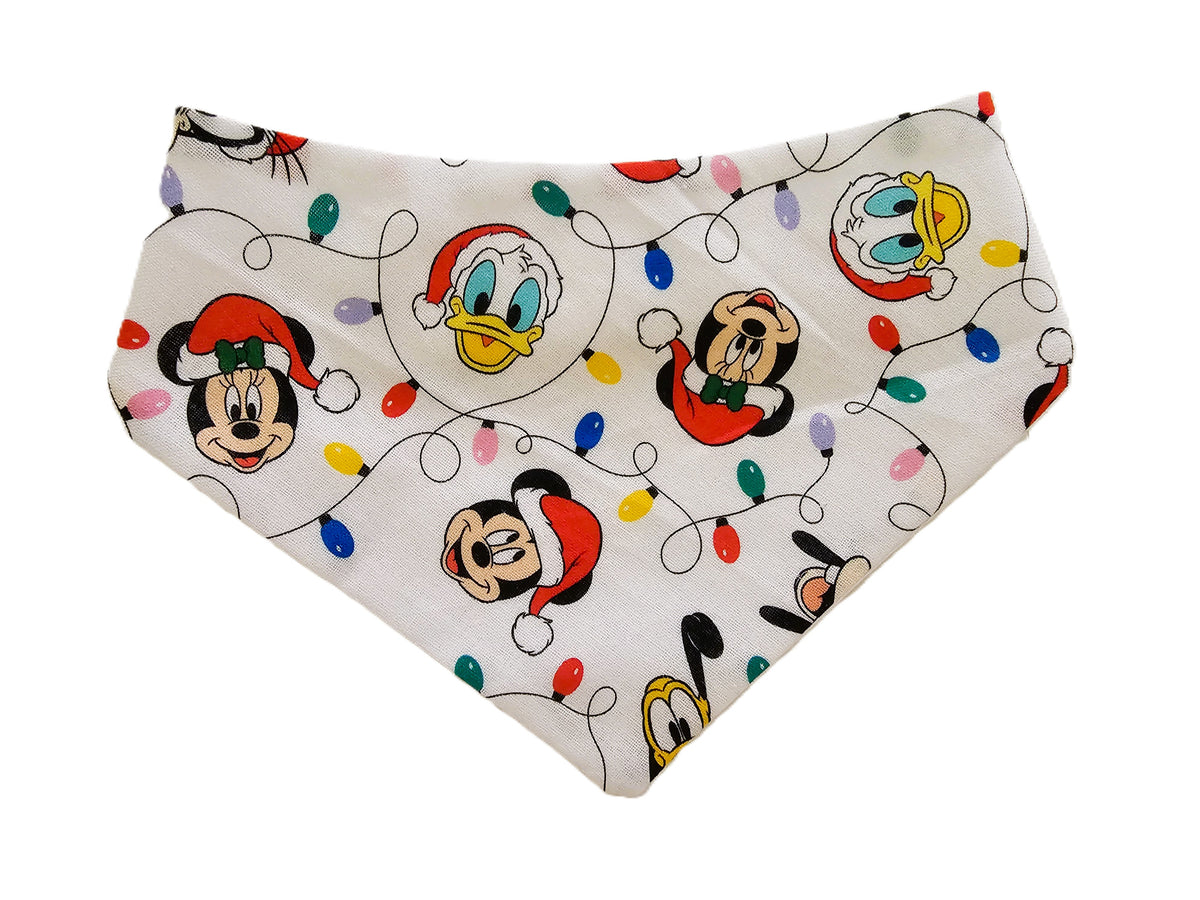 🎄🐭 Mickey, Goofy & Donald Xmas Pet Bandana – Limited Edition! 🐭🎅