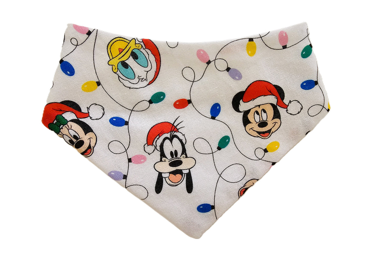 🎄🐭 Mickey, Goofy & Donald Xmas Pet Bandana – Limited Edition! 🐭🎅