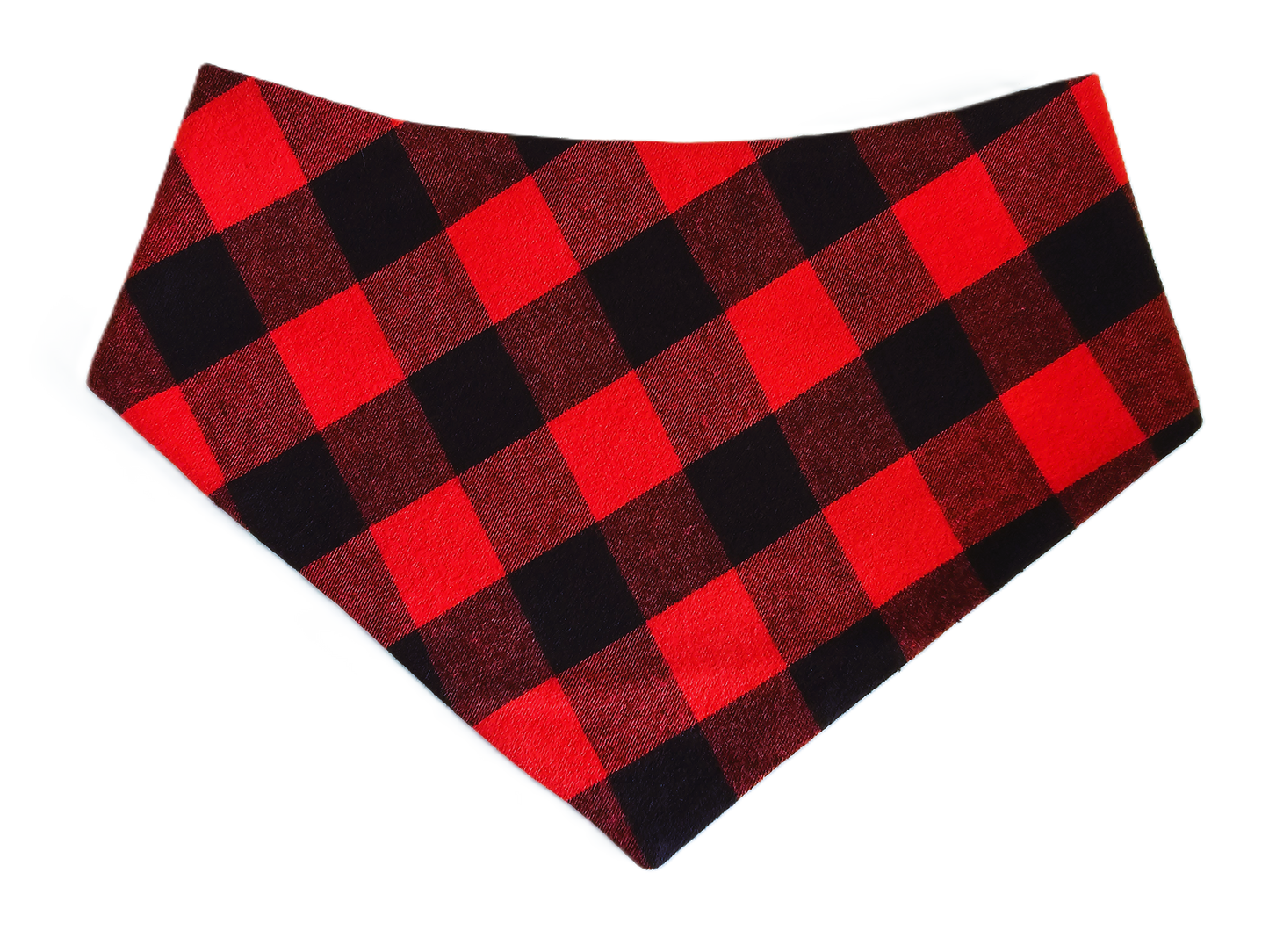 Red Check Flannel Dog Bandana