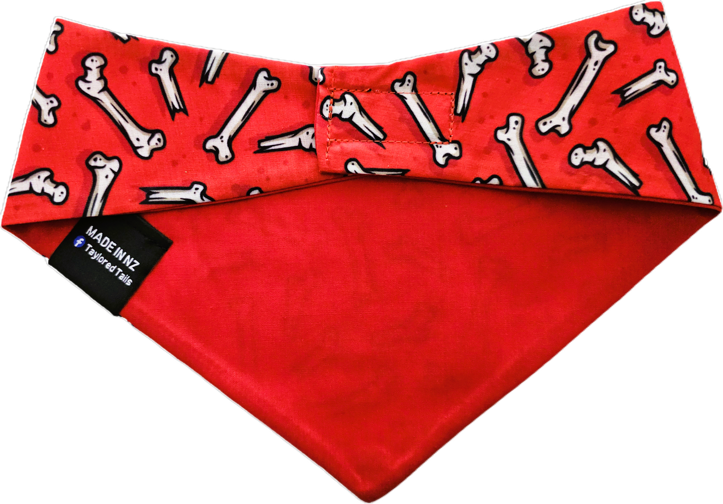 Bones on Red Dog Bandana