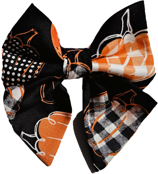 Pumpkin Pooch Sailor Bow