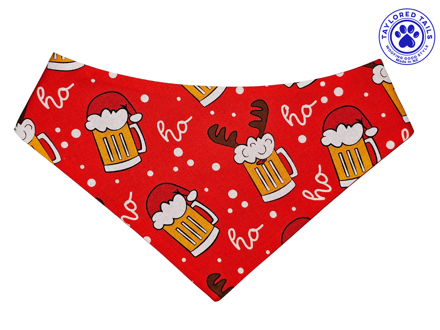1.7 Xmas Cheers & Beers Dog Bandana