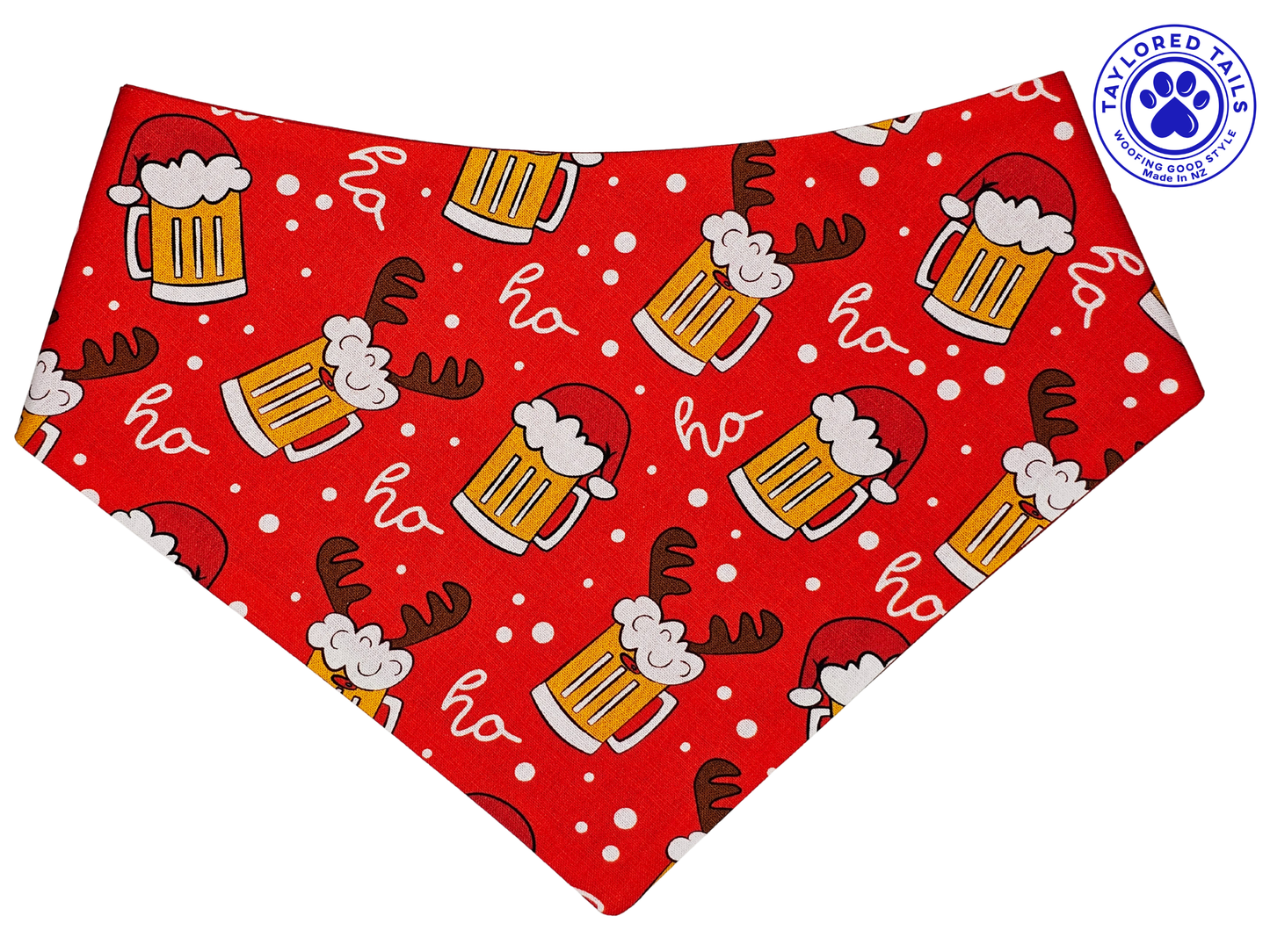 1.7 Xmas Cheers & Beers Dog Bandana