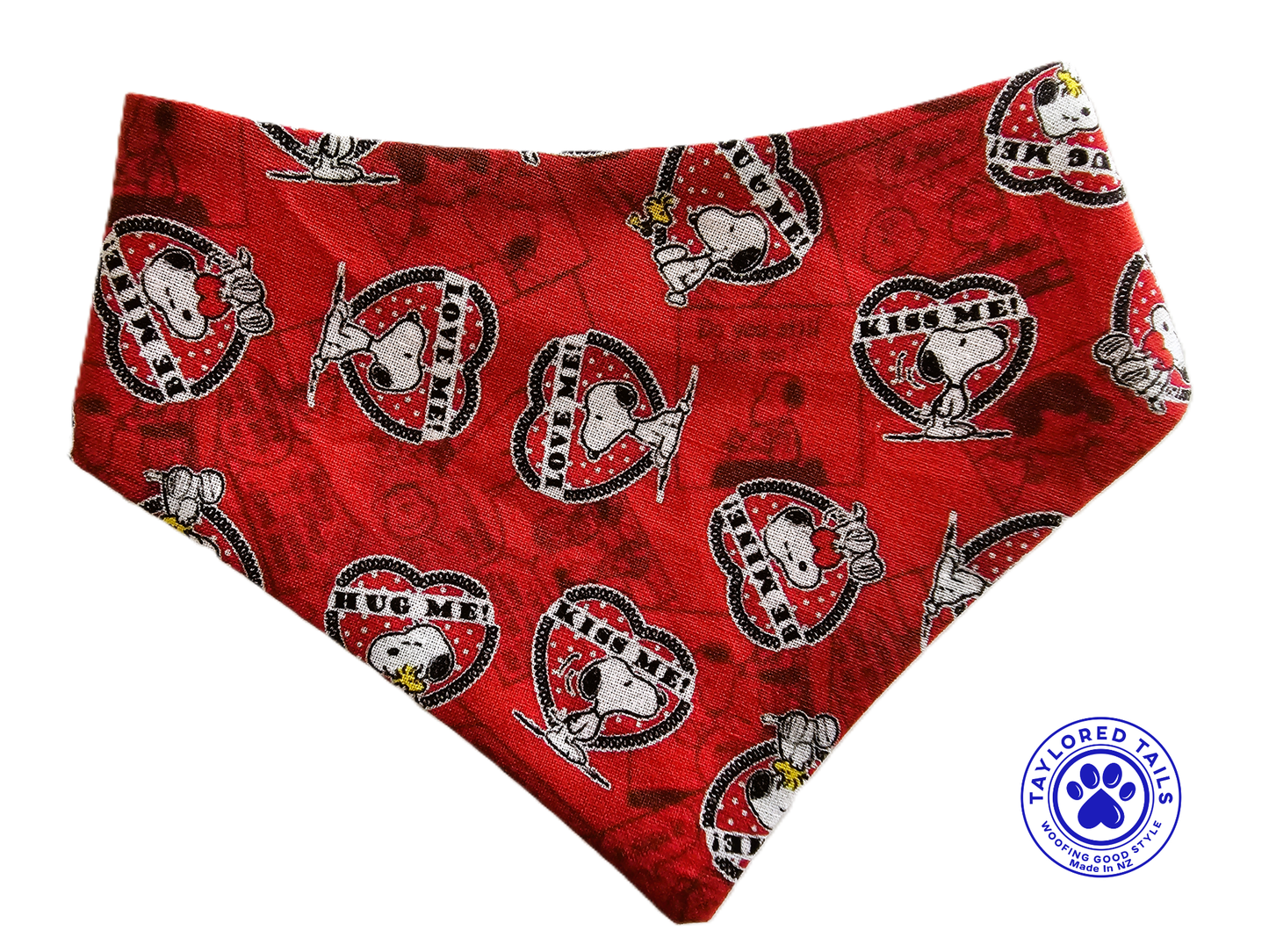 🐾 Snoopy “Hug Me, Be Mine” Dog Bandana 🐾