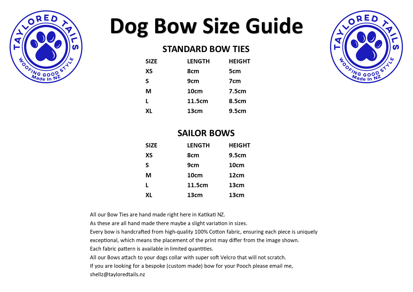 Silver Fern Dog Bow Tie