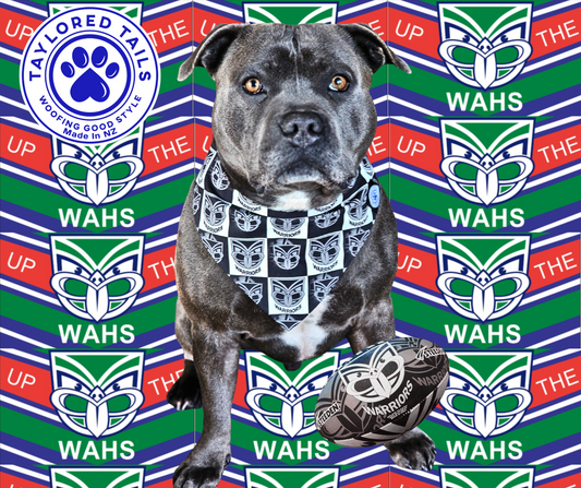 A NZ Warriors Dog Bandanas